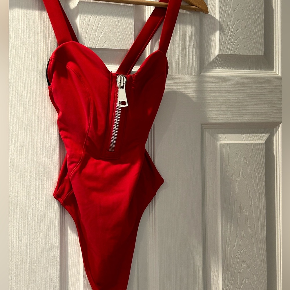 Red Sweetheart Bodysuit